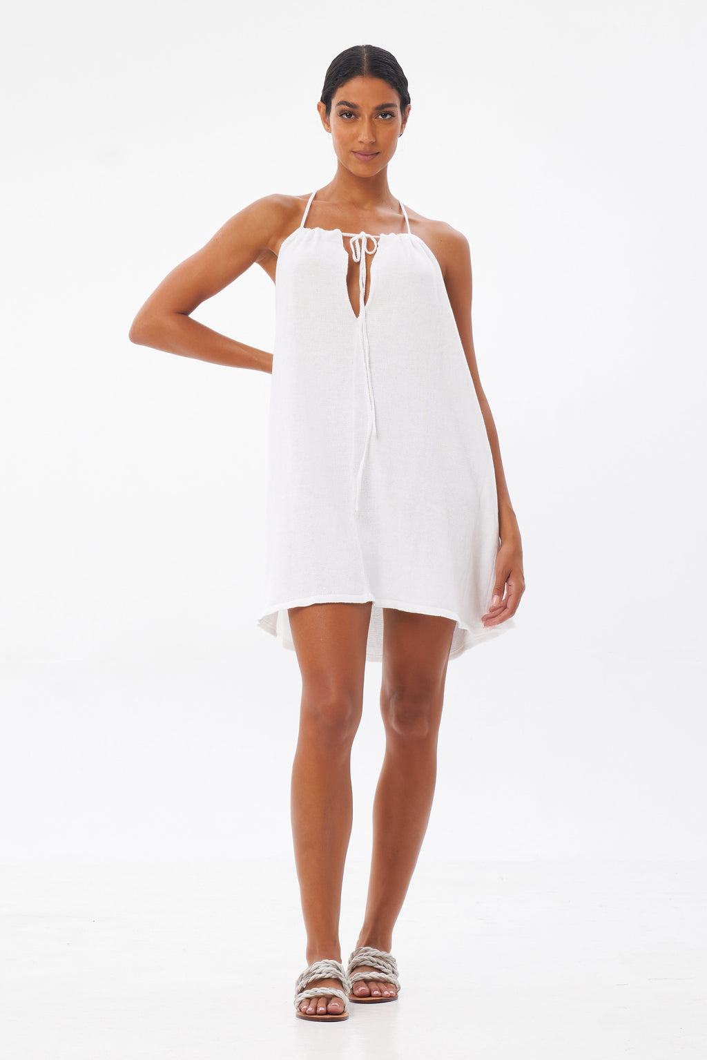 Andmary Twiggy tweed mini dress AM1557 andmary Twiggy tweed mini