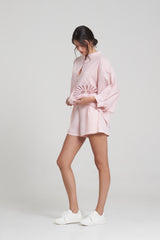 Lily Blouse (Fan Flower Balinese Lace) // Demi Shorts