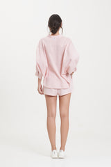 Lily Blouse (Fan Flower Balinese Lace) // Demi Shorts