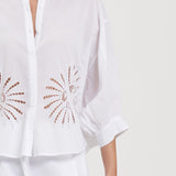 Lily Blouse (Fan Flower Balinese Lace) // Eva Pants