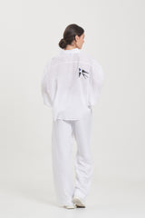 Lily Blouse (Swallow Bird Embroidery) // Eva Pants