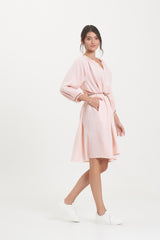 Chloe Dress (Wood & Clay Beaded Trim)
