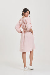Chloe Dress (Wood & Clay Beaded Trim)