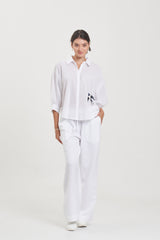 Lily Blouse (Swallow Bird Embroidery) // Eva Pants